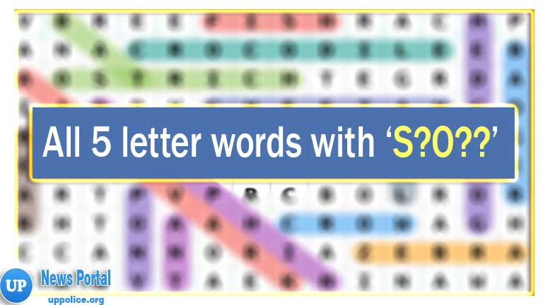 5 Letter Word Starting With S O