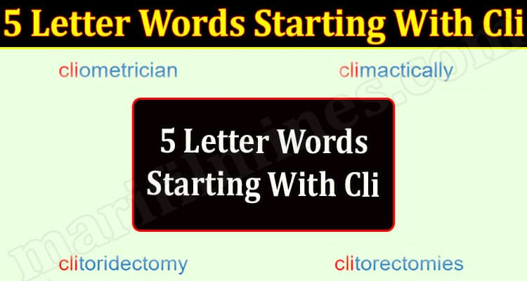 5 Letter Words Starting In Cli