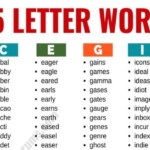 5 Letter Words Starting In For