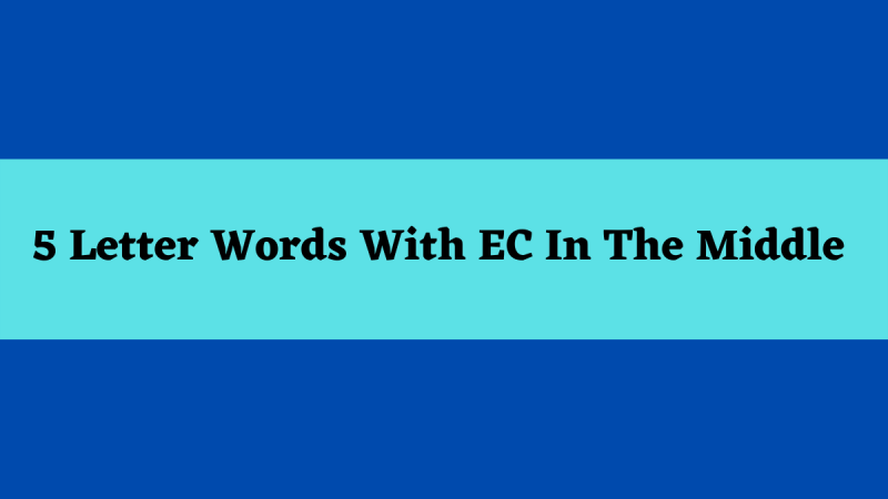 5 Letter Words Starting With Ec