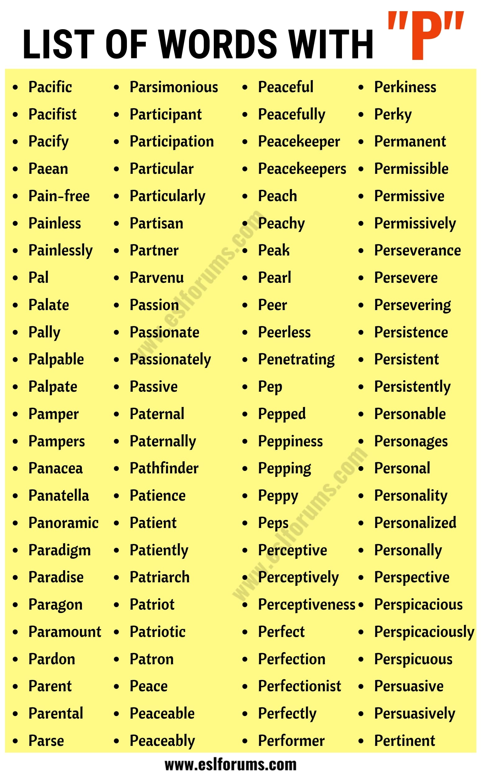 5 Letter Words That Start With Py